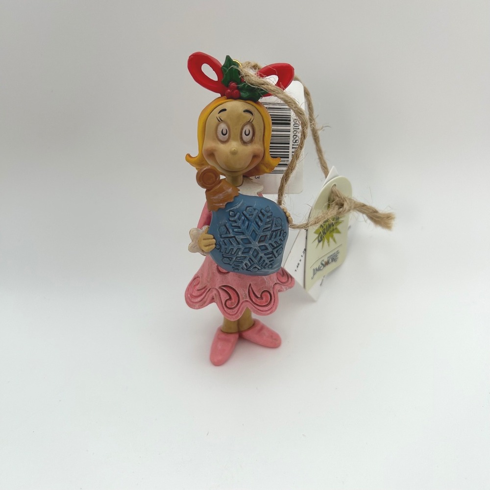 Jim Shore Grinch Cindy Lou Who Ornament Snowflake Christmas Resin Figurine